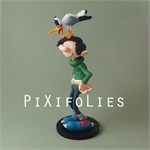 Pixi FRANQUIN : Gaston / Collectoys Résine Gaston et la Mouette