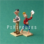 Pixi MORRIS : Mini & Ville de Lucky Luke Bte compl. Télégraphe - 2 fig.