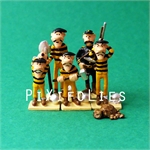 Pixi MORRIS : Mini & Ville de Lucky Luke Le Gardien de Prison et les 4 Dalton ( 5 figurines )