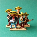 Pixi MORRIS : Mini & Ville de Lucky Luke Les Dalton en Mariachis ( 5 figurines ) 