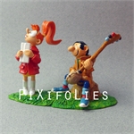 Pixi FRANQUIN : Gaston série N°2 La sérénade de Gaston à Mlle Jeanne Pixi FRANQUIN : Gaston série N°2 La sérénade de Gaston à Mlle Jeanne
