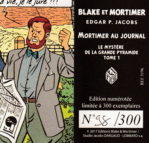 Figurine Pixi Blake Et Mortimer - L'Enigme De L'Atlantide - EP Jacobs - Plomb 1994