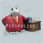 Pixi GELUCK : Le Chat / Collectoys Résine Le Chat au Bar