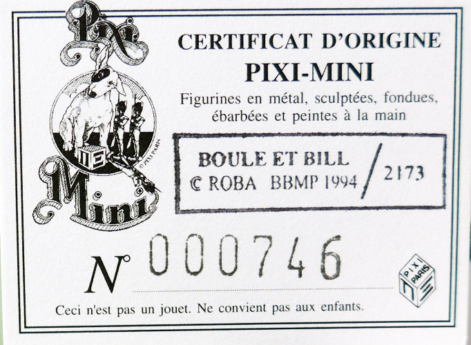 Mini Pixi Boule Et Bill – 1998 – Figurines Plomb – Collection