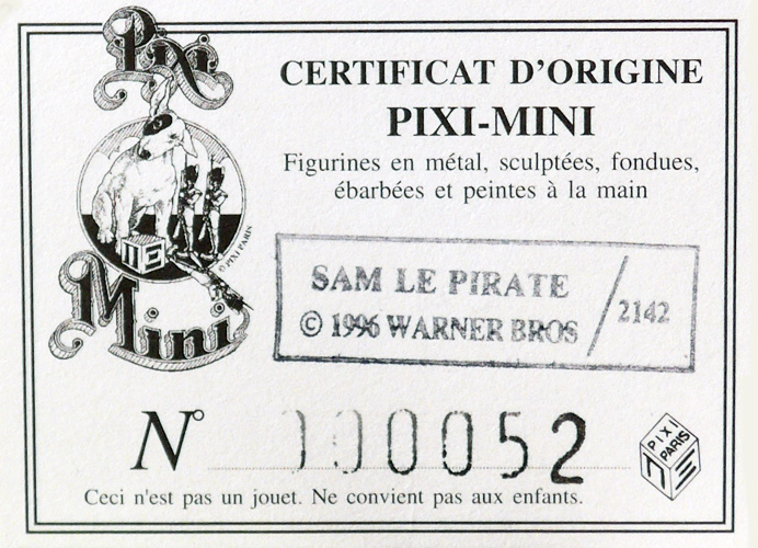 Figurine Sam Le Pirate , Warner Bros Looney Tunes, Dessin Animé