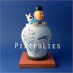 Moulinsart HERGÉ : Moulinsart Résine / Les Icônes The Blue Lotus Jar