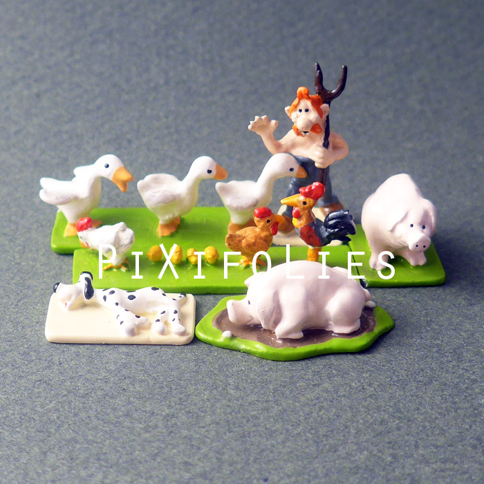 Pixi UDERZO : Mini & Village Astérix Les Animaux de la Ferme ( 6 figurines )