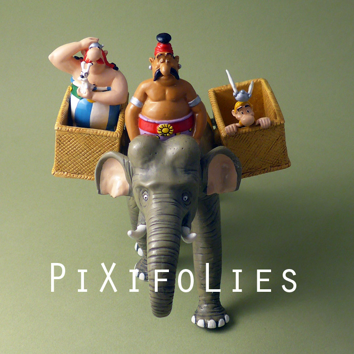 Figurine Pixi 2332 - Astérix, Obélix, Idéfix Et Le Char De La Transitalique - 200 Exemplaires