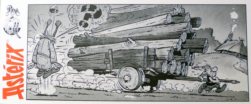Astérix - Pixi 4163 - Panoramix sur sa charette rapportant sa marmite d