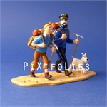 Moulinsart HERGÉ : Moulinsart Plomb / Collection Classique Scène Tintin et Haddock au Tibet