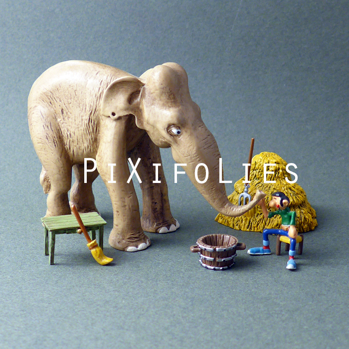Pixi FRANQUIN : MINI Le Bras de Fer de Gaston et de l'Eléphant Maharadjah /  Boutique Pixi & Cie
