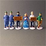 Série / 6 des 6 figurines Carte de Voeux Série / 6 des 6 figurines Carte de Voeux