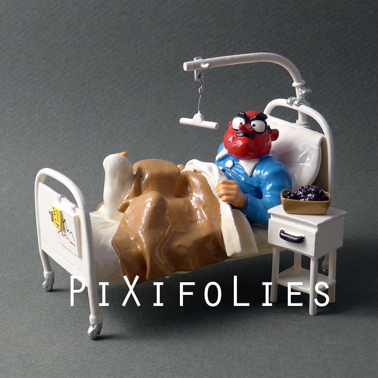 Pixi FRANQUIN : Gaston série N°2 Mr De Mesmaeker sur son lit d'hôpital