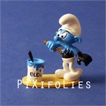 Pixi PEYO : Les Schtroumpfs Origine Le Schtroumpf Noir se peignant Pixi PEYO : Les Schtroumpfs Origine Le Schtroumpf Noir se peignant