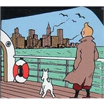 Pixi HERGÉ : Plaques émaillées magnétiques Tintin & Milou à New york