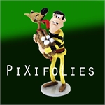 Pixi MORRIS : Lucky Luke Origine Averell et Rantanplan / Ce Chien m'aime !!