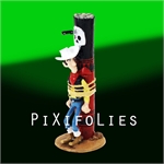 Pixi MORRIS : Lucky Luke Origine Lucky Luke attaché au Poteau de torture
