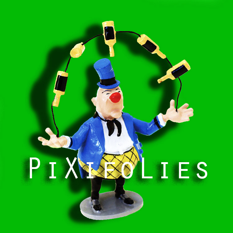 Pixi MORRIS : Lucky Luke Origine Erasmus jonglant