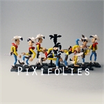 Pixi MORRIS : Lucky Luke Les 8 positions de tir de Lucky Luke