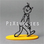 Moulinsart HERGÉ : Moulinsart Plomb / Collection Sculpture Tintin Alph-Art 7 CM OCRE