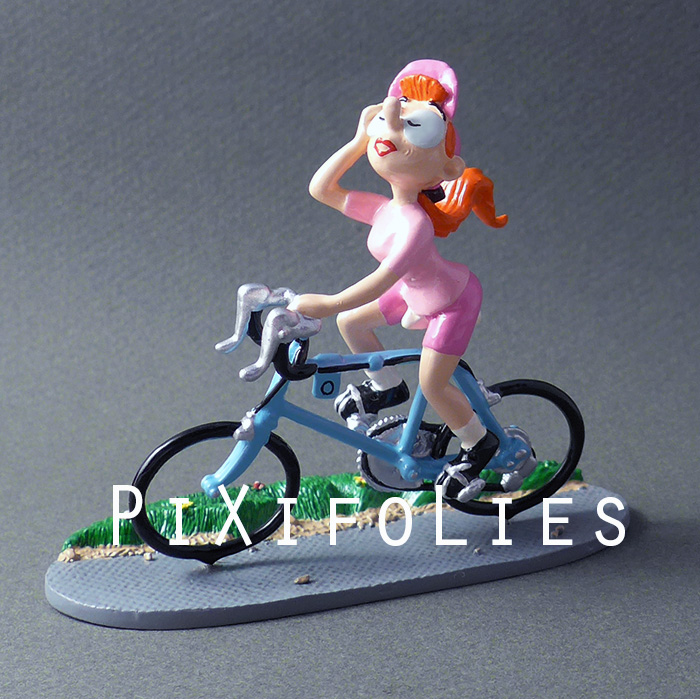 Pixi FRANQUIN : GASTON N°2 Mademoiselle Jeanne cycliste Galerie Collin