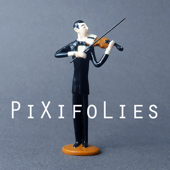 Figurine plomb PIXI Notre siècle vie parisienne 90600 Concierge avec balai used