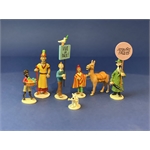 Moulinsart HERGÉ : Moulinsart Plomb / Collection Carte de Vœux 1972 Série / 01 des 5 figurines Carte de Voeux