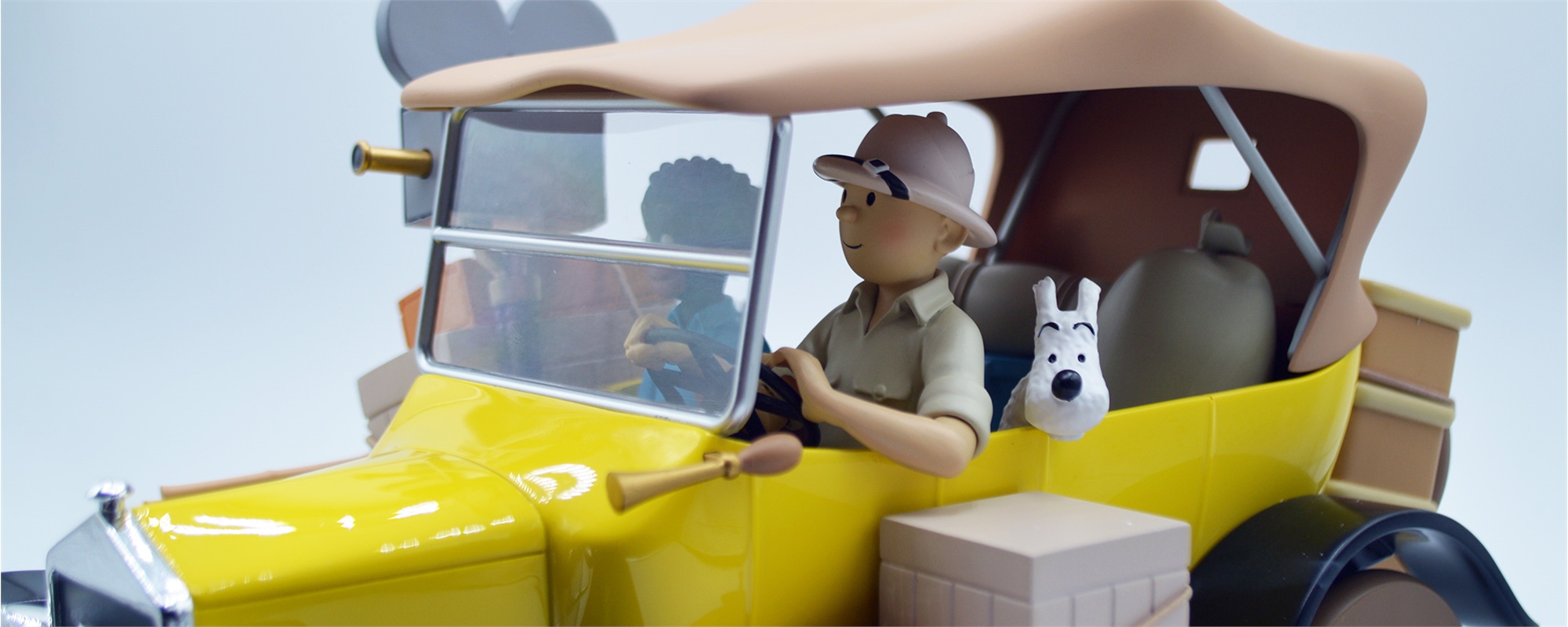 La voiture jaune de Tintin au Congo