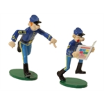Pixi LAMBIL : Les Tuniques Bleues Blutch & Chesterfield : la pub Spirou