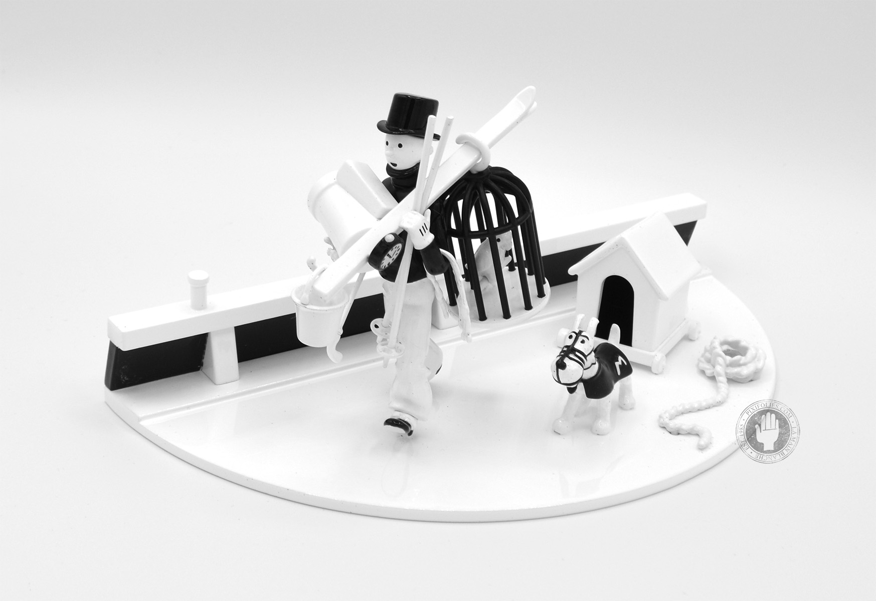 Moulinsart HERGÉ : Moulinsart Plomb / Collection VO 'Bric à Brac' black & white version