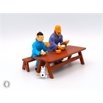Moulinsart HERGÉ : Moulinsart Plomb / Collection Classique The lunch scene - Blue Lotus