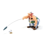 Pixi UDERZO : Astérix Classique Obelix lancant le mini menhir a Idefix