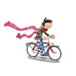 Pixi FRANQUIN : Classique Gaston Lagaffe à vélo et l’écharpe géante